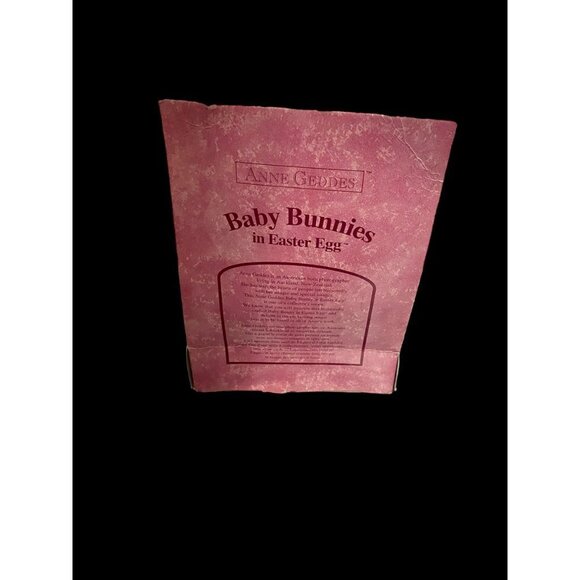 Vintage 2000 Anne Geddes Baby Bunnies in Easter Egg New in Box - Picture 3 of 9